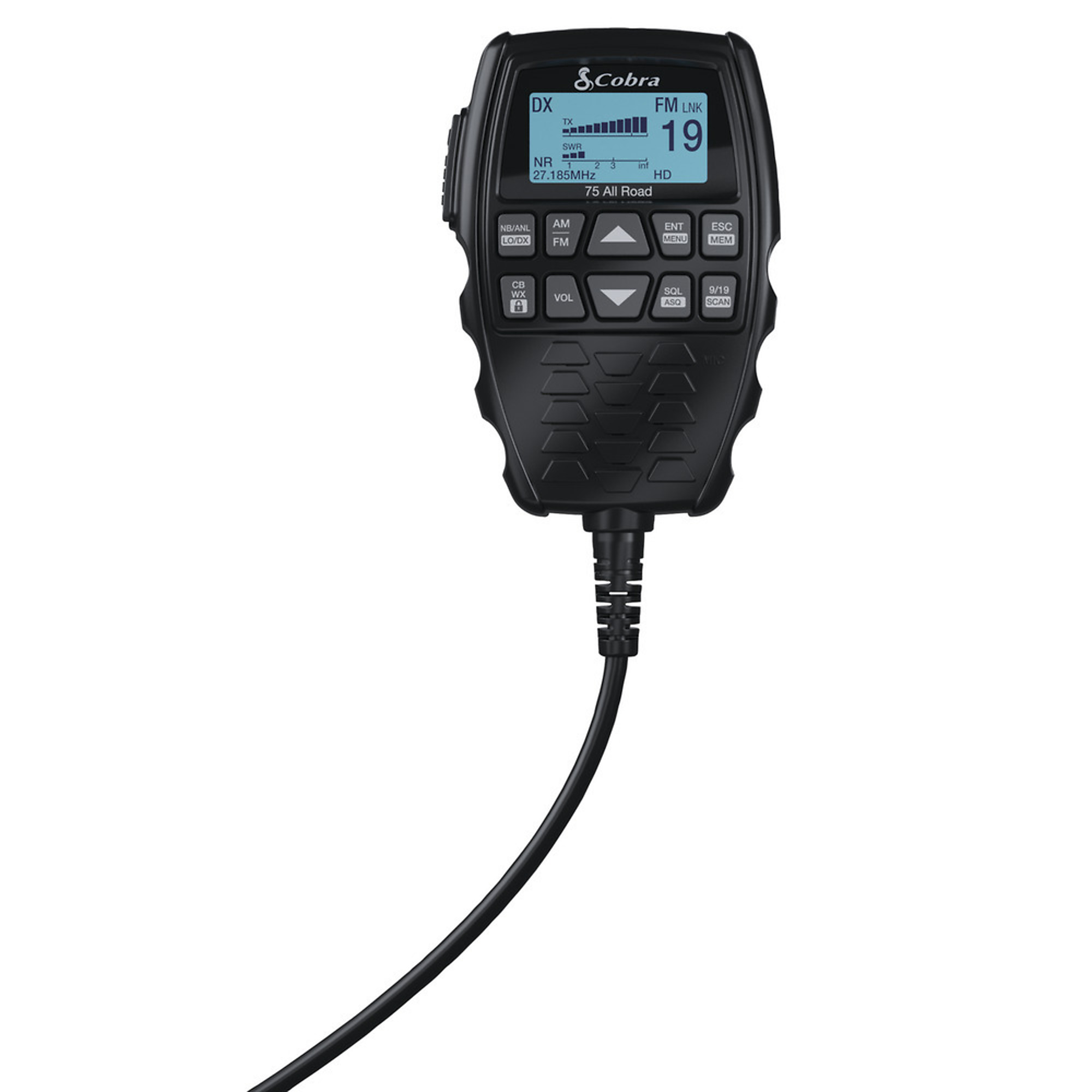 Cobra, COBRA 75 ALL ROAD BT CB AM-FM., Channels (qty.) 40 Model# CCBR75AR01